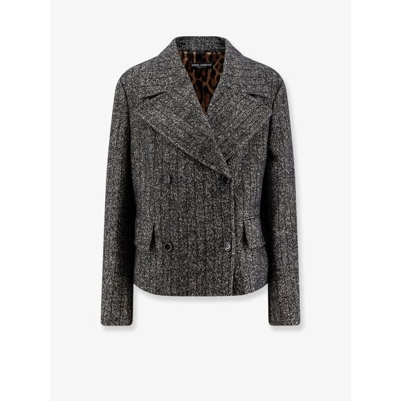 Dolce & Gabbana Women Wool Blend Striped Double-Breasted Blazer - Picture 1 of 3